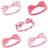 Hudson Knotted Jersey Headbands 5-pack - Flamingo (10158553)