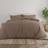 Garment Washed Solid 3-pack Duvet Cover Beige (284.48x248.92cm)