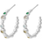 Pernille Corydon Stardust Hoops - Silver/Multicolour