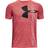 Under Armour Kid's Tech Split Logo Hybrid SS T-shirt - Red/Black (1363279-600)