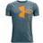 Under Armour Kid's Tech Split Logo Hybrid SS T-shirt - Navy (1363279-413)