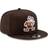 New Era Cleveland Browns Throwback 9FIFTY Adjustable Snapback Hat Men - Brown