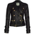 L'agence Billie Belted Leather Jacket - Black