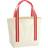 Westford Mill EarthAware Organic Tote Bag (One Size) (Natural/Classic Red)