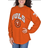 Pressbox Tennessee Volunteers Edith Long Sleeve Oversized Top W