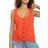 Sanctuary Golden Hour Tie Front Tank Top - Granita