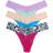 Hanky Panky Original Rise Stretch Lace Thong 3-pack - Fijb/Chai