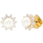 Kate Spade Sunny Pavé & Imitation Halo Stud Earrings - Gold/Pearl/Transparent