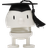 Hoptimist IQ Bumble White S Dekorationsfigur