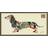 Empire Art Direct Dachshund Collage Framed Art 121.9x63.5cm