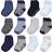 Touched By Nature Organic Cotton Socks with Non-Skid Gripper for Fall Resistance - Blue (10763181)