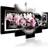 Arkiio Magnolias on a black background 200x100 Tavla 200x100cm