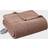 Beautyrest Heated Ribbed Micro Fleece Blankets Brown (228.6x213.36cm)