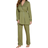 Cosabella Bella Curvy 3 Piece Set with Robe - Aloe