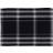 Saro Lifestyle Plaid Place Mat Black (50.8x35.56cm)