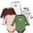 Luvable Friends Long Sleeve Bodysuits 5-Pack - Moose (10138178)