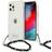 Guess GUHCP12LKPSBK iPhone 12 Pro Max 6.7 quot Skaidrus kietas Juodas Pearl deklas