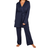 Cosabella Bella Curvy 3 Piece Set with Robe - Navy