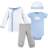 Luvable Friends Preemie Pant Bodysuit Shirt Cap 4-pack - Boy Cloud (10169056)