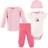 Luvable Friends Preemie Pant Bodysuit Shirt Cap 4-pack - Little Lady (10169051)