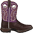 Durango Boot Big Kid Western Boot - Dark Brown & Purple