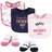 Hudson Cotton Bib and Sock Set 5-pack Girl Mothers Fathers Day