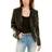 Rene Lion Faux Leather Moto Jacket