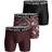 Björn Borg Performance Shorts 3-pack - Wine Red