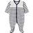 Petit Bateau Heldragt Dors Bien - White/Black Stripes