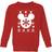 Disney Kid's Snowflake Silhouette Christmas Jumper - Red