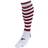 Precision Pro Hooped Football Socks Unisex - White/Maroon