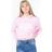 Hype Script Kids Crop Hoodie - Lyserød