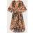 InWear Vulio Hazini Floral Print Midi Dress, Coral Reef