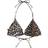 Ganni Leopard Print Bikini Top - Brown