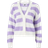 Only JDY Cardigan med lyslilla striber-Multifarvet stribe