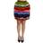 Dolce & Gabbana High Waist Mini Feather Skirt - Multicolor