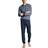 Calida Relax Choice Pyjama With Cuff - Indigo Blue