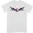 Marvel Captain America Unisex Adult Logo T-Shirt (White/Red/Blue)