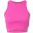 Urban Classics Cropped Rib Tank Top Shirt - Pink