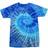 Colortone Womens Rainbow Tie-Dye Short Sleeve Heavyweight T-shirt - Blue Jerry