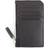 Royce New York Zip Leather Card Case - Black