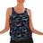 Wiki Korfu Tankini Top - Blue/Orange