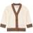 Burberry Baby's Icon Stripe Trim Wool Cardigan - Ivory