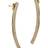 Astrid & Agnes Ellen Long Earrings - Gold/Transparent