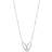 Rhodium Plated Glow Solid Bar Necklace N018-03H