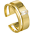 Ania Haie Chain Reaction Rhodium Curb Chain Ring R021-01H