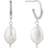 Ania Haie Rhodium Pearl Mini Hoop Earrings E019-02H