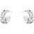 Georg Jensen Fusion Earrings - White Gold/Transparent