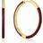 Ania Haie Claret Enamel Sparkle Hoop Earrings E031-03G-R