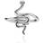 Sistie Young One Snake Ring - Silver Sterling